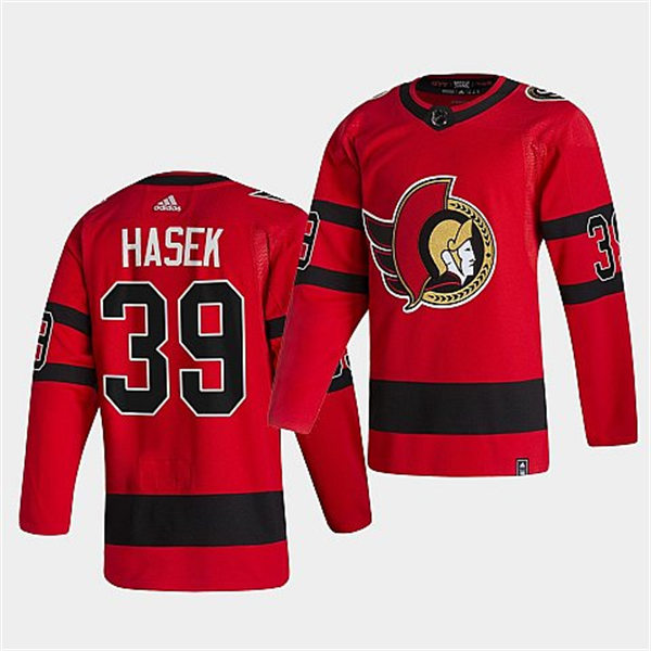 Men's Ottawa Senators Retired Player #39 Dominik Hasek Red Stitched Player Jersey