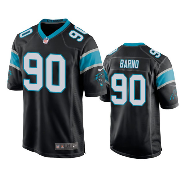 Mens Carolina Panthers #90 Amare Barno Nike Black Vapor Untouchable Limited Jersey