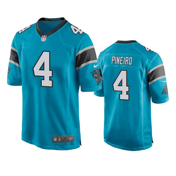 Mens Carolina Panthers #4 Eddy Pineiro Nike Blue Vapor Untouchable Limited Jersey
