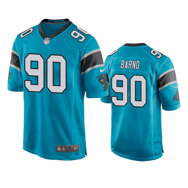 Mens Carolina Panthers #90 Amare Barno Nike Blue Vapor Untouchable Limited Jersey