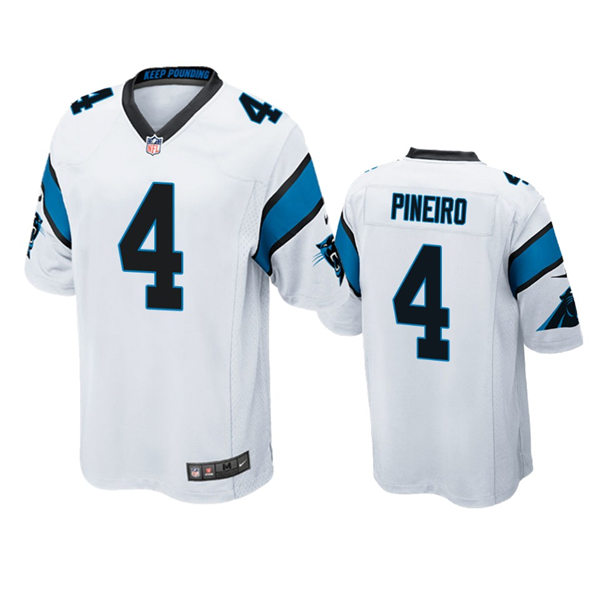 Mens Carolina Panthers #4 Eddy Pineiro Nike White Vapor Untouchable Limited Jersey