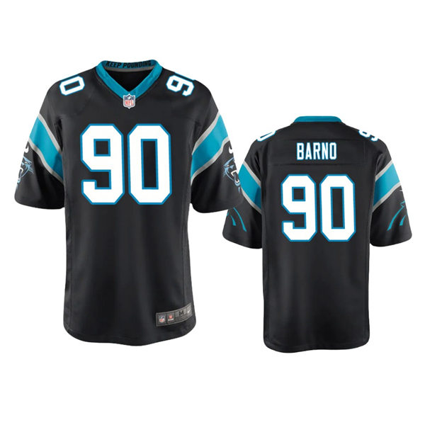 Youth Carolina Panthers #90 Amare Barno Nike Black Limited Jersey