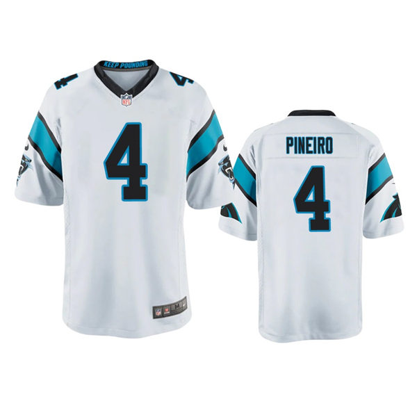 Youth Carolina Panthers #4 Eddy Pineiro Nike White Limited Jersey