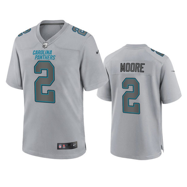 Mens Carolina Panthers #2 D.J. Moore Nike Gray Atmosphere Fashion Game Jersey