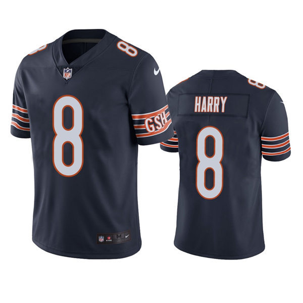 Mens Chicago Bears #8 N'Keal Harry Nike Navy Vapor Untouchable Limited Jersey