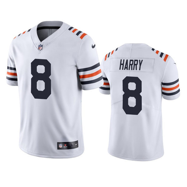 Mens Chicago Bears #8 N'Keal Harry White Alternate 100th Season Classic Jersey