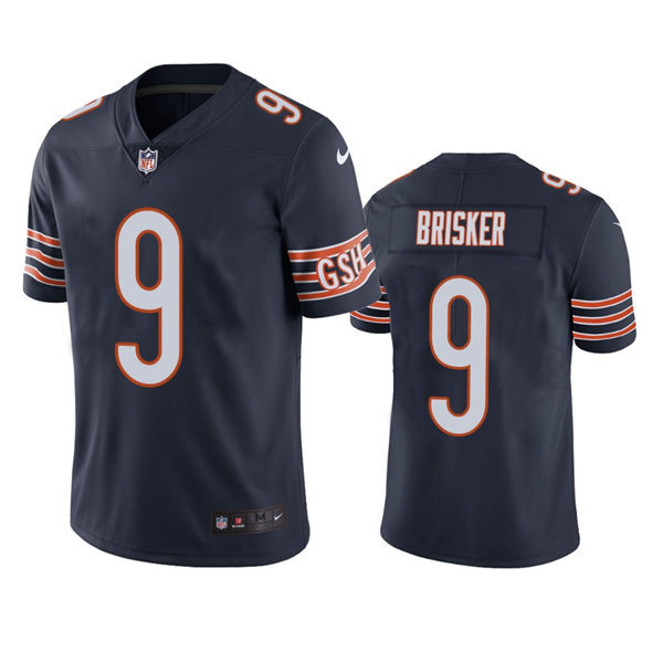 Mens Chicago Bears #9 Jaquan Brisker Nike Navy Vapor Untouchable Limited Jersey