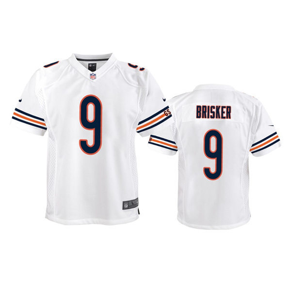 Youth Chicago Bears #9 Jaquan Brisker Nike White Limited Jersey