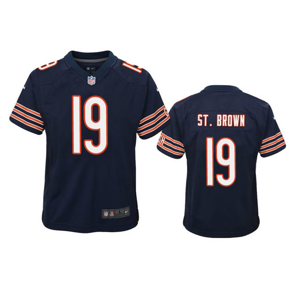 Youth Chicago Bears #19 Equanimeous St. Brown Nike Navy Limited Jersey