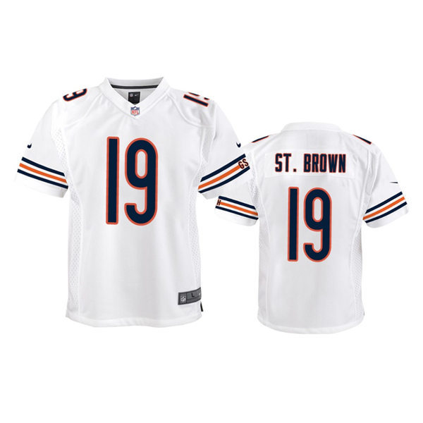 Youth Chicago Bears #19 Equanimeous St. Brown Nike White Limited Jersey