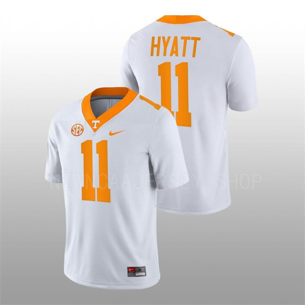 Mens Youth Tennessee Volunteers #11 Jalin Hyatt Nike White College Football Game Jersey
