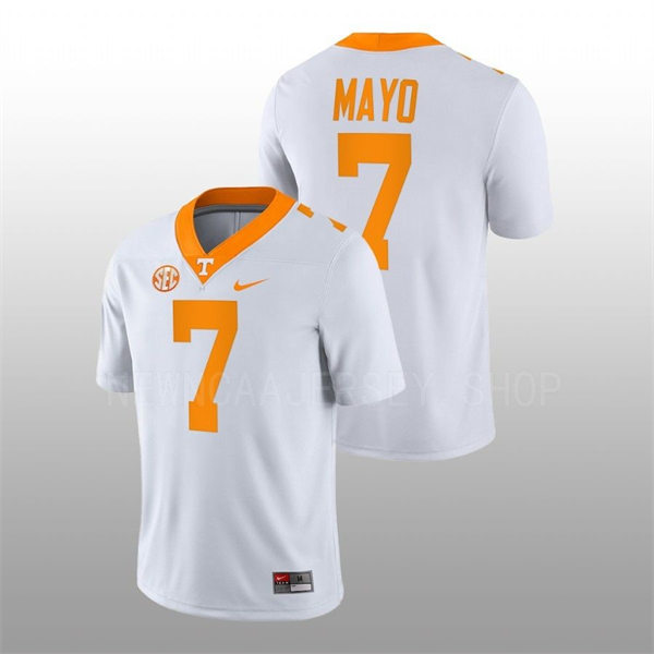 Mens Youth Tennessee Volunteers #7 Jerod Mayo  Nike White College Football Game Jersey