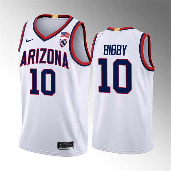 Mens Youth Arizona Wildcats #10 Mike Bibby Nike White 2022-23 College Basketball Game Jersey