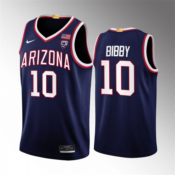 Mens Youth Arizona Wildcats #10 Mike Bibby Nike Navy 2022-23 College Basketball Game Jersey