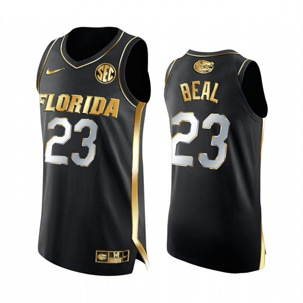 Men's Youth Florida Gators #23 Bradley Beal Nike Black Golden Edition Basketball Jersey