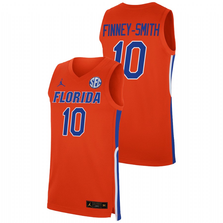 Men's Youth Florida Gators #10 Dorian Finney-Smith Orange College Basketball Alumni Jersey