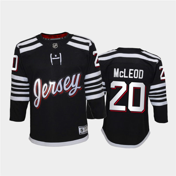 Youth New Jersey Devils #20 Michael McLeod Adidas Black Alternate Premier Jersey