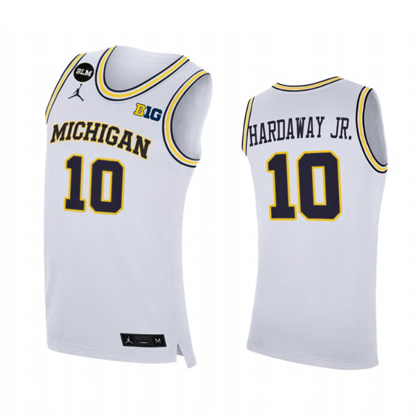 Mens Youth Michigan Wolverines #10 Tim Hardaway Jr.  White College Basketball Game Jersey