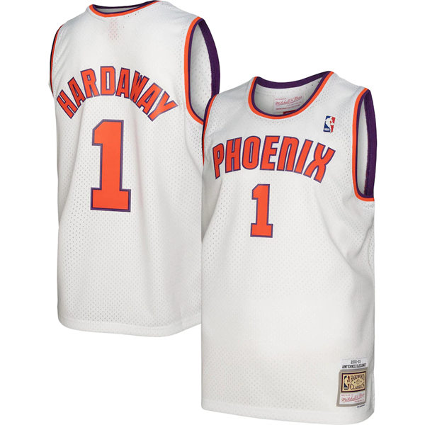 Mens Phoenix Suns #1 Penny Hardaway White Mitchell & Ness 2002-03 Hardwood Classics Swingman Jersey