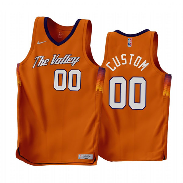 Mens Youth Phoenix Suns Custom Nike 2022-23 Orange Earned Edition Swingman Jersey