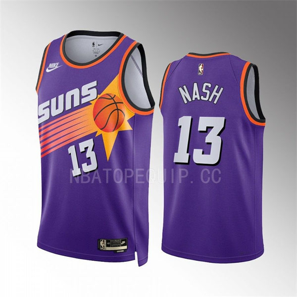 Mens Phoenix Suns #13 Steve Nash Nike Purple 2022-23 Classic Edition Swingman Jersey