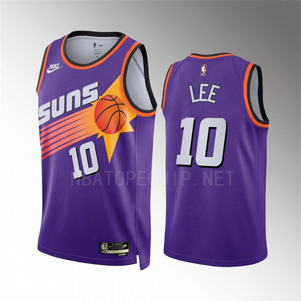 Mens Phoenix Suns #10 Damion Lee Nike Purple 2022-23 Classic Edition Swingman Jersey