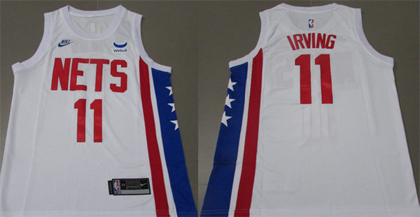 Men's Brooklyn Nets #11 Kyrie Irving Nike White 2022-23 Classic Edition Swingman Jersey