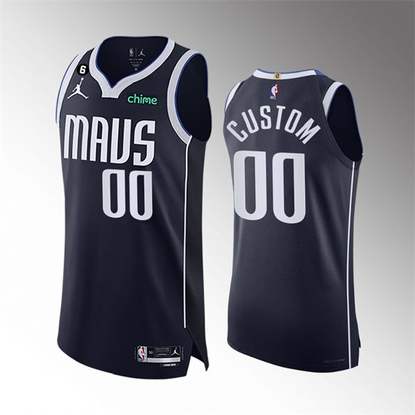 Mens Youth Dallas Mavericks Custom Nike 2022-23 Navy Statement Edition Jersey