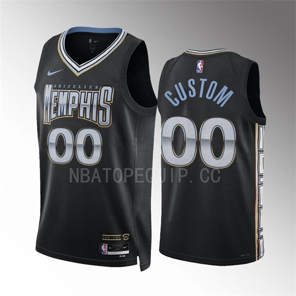 Mens Youth Memphis Grizzlies Custom Nike Black 2022-23 City Edition Swingman Jersey