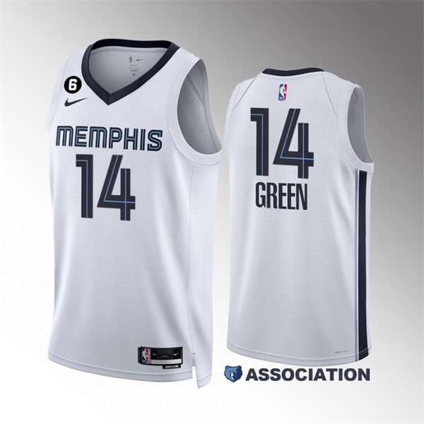 Mens Memphis Grizzlies #14 Danny Green 2022-23 White Association Edition Jersey
