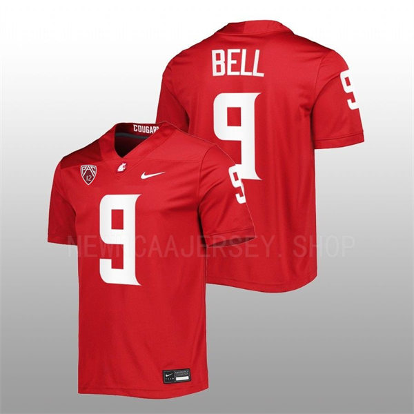 Mens Youth Washington State Cougars #29 Renard Bell Nike Crimson College Football Game Jersey
