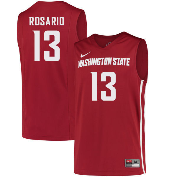 Mens Youth Washington State Cougars #13 Carlos Rosario Nike 2018 Retro Crimson College Basketball Game Jersey