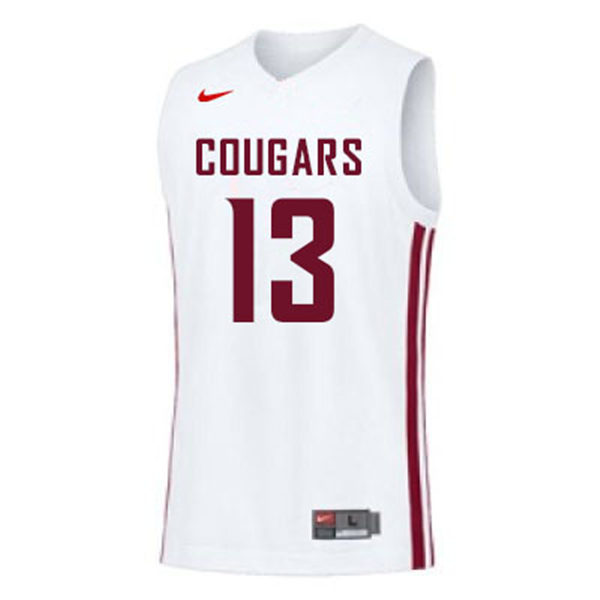 Mens Youth Washington State Cougars #13 Carlos Rosario Nike 2022 White College Basketball Game Jersey
