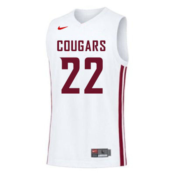 Mens Youth Washington State Cougars #22 Ryan Rapp Nike 2022 White College Basketball Game Jersey