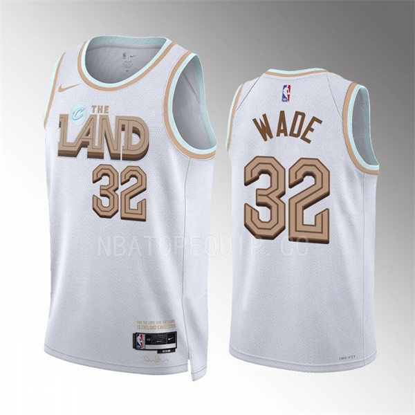 Mens Cleveland Cavaliers #32 Dean Wade White 2022-23 City Edition Jersey