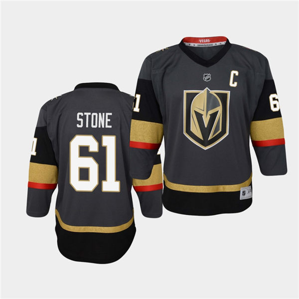 Youth Vegas Golden Knights #61 Mark Stone Adidas Home Grey Jersey