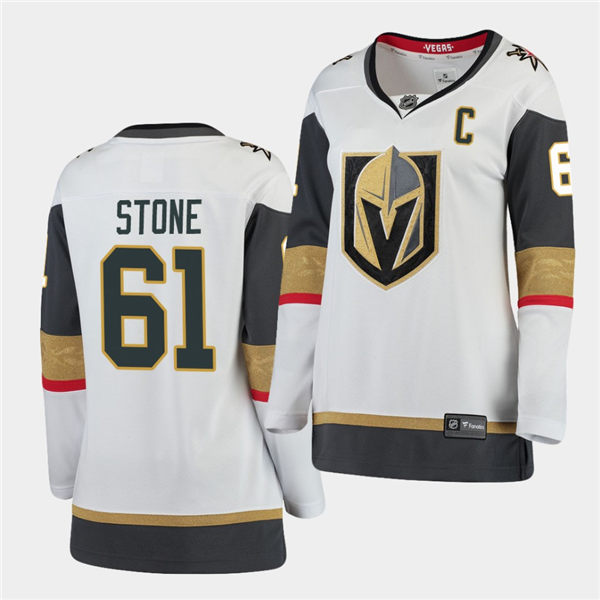 Womens Vegas Golden Knights #61 Mark Stone Adidas Away White Jersey