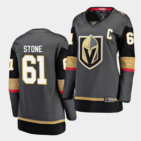 Womens Vegas Golden Knights #61 Mark Stone Adidas Home Grey Jersey