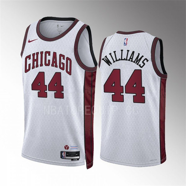 Mens Chicago Bulls #44 Patrick Williams 2022-23 City Edition Swingman Jersey White