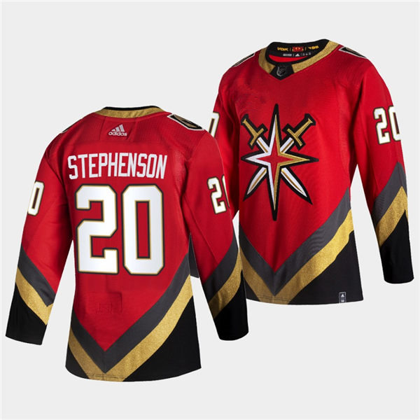 Mens Vegas Golden Knights #20 Chandler Stephenson Adidas 2021 Red Reverse Retro Special Edition Jersey