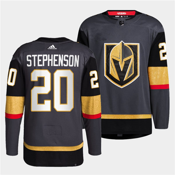Mens Vegas Golden Knights #20 Chandler Stephenson Stitched Adidas Home Grey Jersey