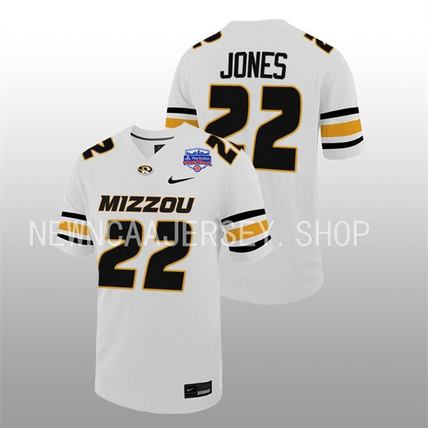 Mens Youth Missouri Tigers #22 Tavorus Jones Nike White College Football Game Jersey
