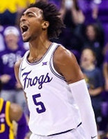 Men's Youth TCU Horned Frogs #5 Charles O'Bannon Jr. Nike White Limited Frogs College Basketball Game Jersey