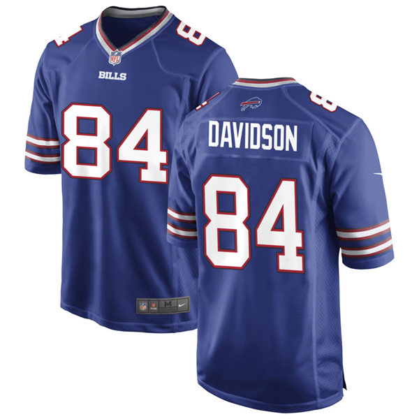 Mens Buffalo Bills #84 Zach Davidson Nike Royal Team Color Vapor Limited Player Jersey