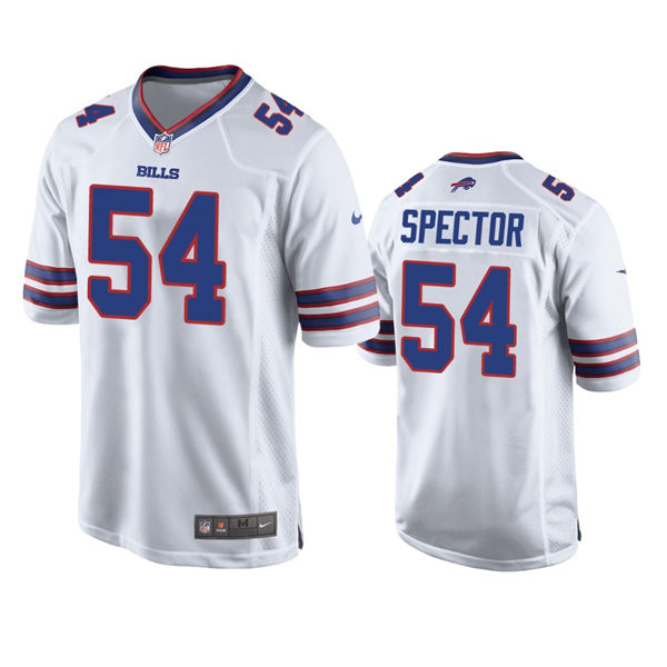 Mens Buffalo Bills #54 Baylon Spector Nike White Away Vapor Limited Player Jersey