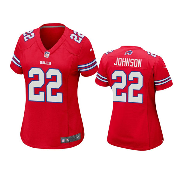 Womens Buffalo Bills #22 Duke Johnson Nike Red 2nd Alternate Limited Jersey