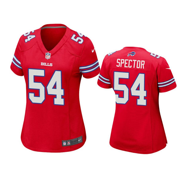Womens Buffalo Bills #54 Baylon Spector Nike Red 2nd Alternate Limited Jersey