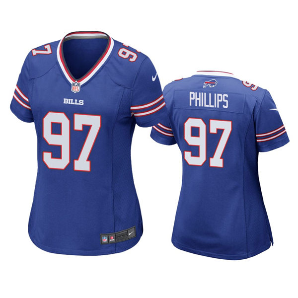 Womens Buffalo Bills #97 Jordan Phillips Nike Royal Team Color Limited Player Jersey