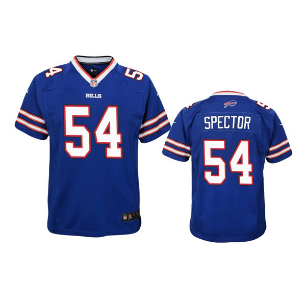 Youth Buffalo Bills #54 Baylon Spector Nike Royal Team Color Limited Player Jersey