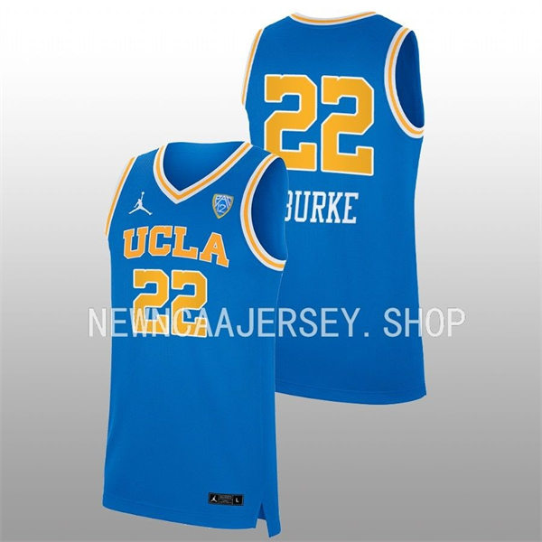 Women's UCLA Bruins #22 Kennedy Burke Jordan Brand Blue College Basketball Game Jersey